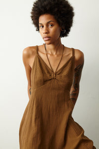 THE LAUREL DRESS IN TOBACCO