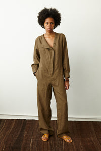 THE ELANNA JUMPSUIT IN LIGHT TOBACCO