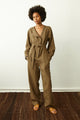 THE ELANNA JUMPSUIT IN LIGHT TOBACCO